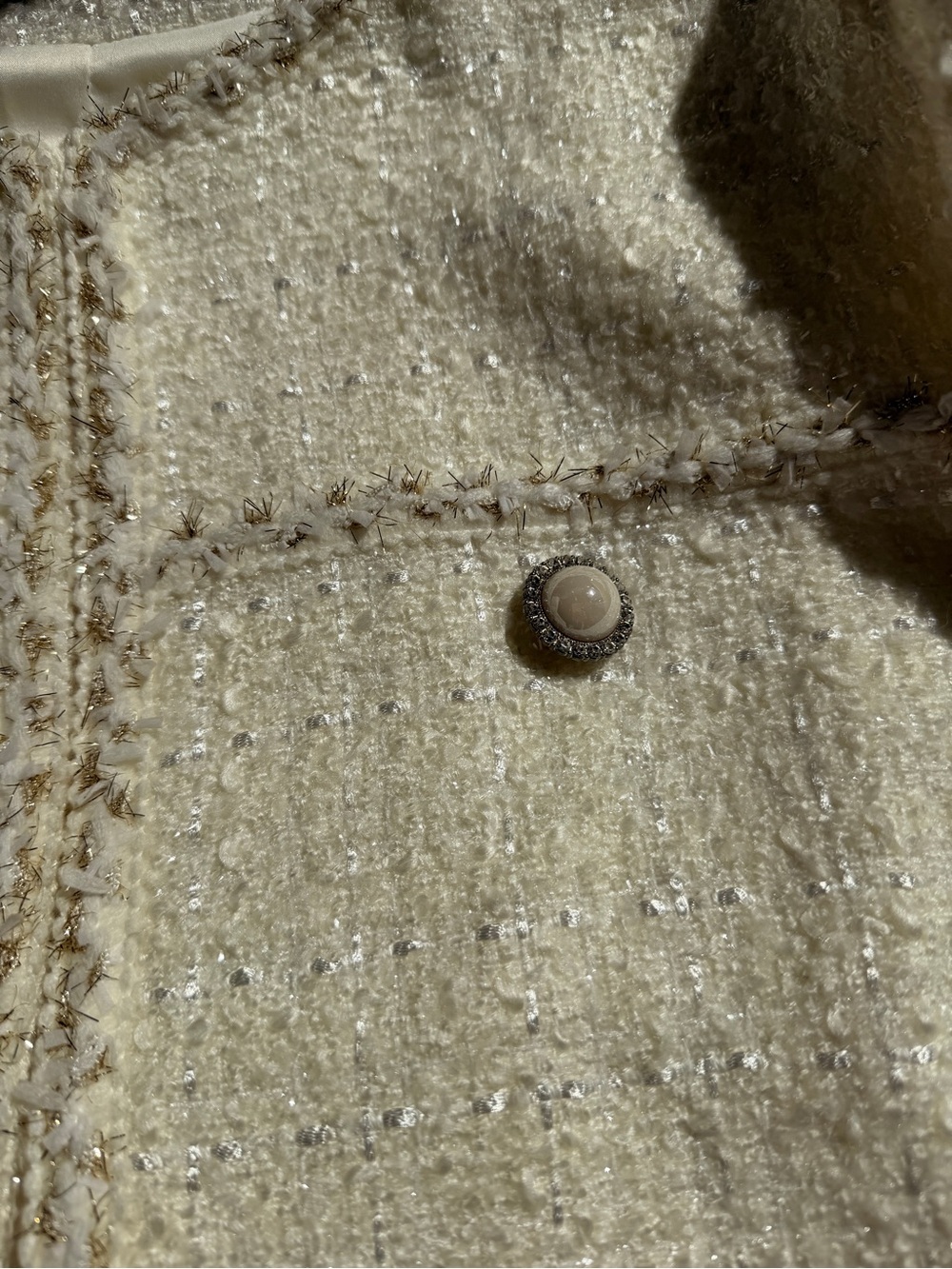 CreamStylish Open-Front Jacket - Picture 7 of 8